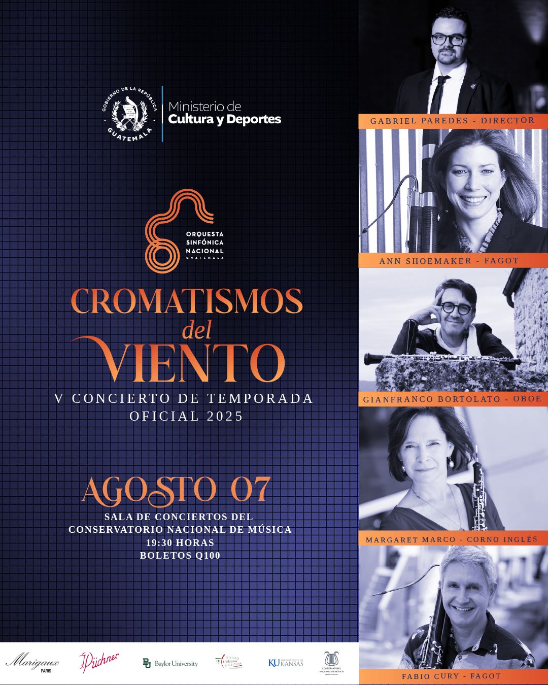 Concierto 7 de agosto – Afiche