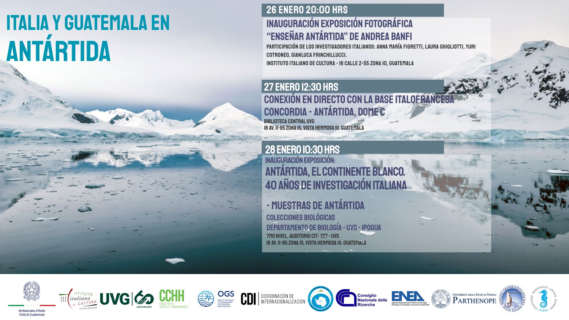 ITALIA Y GUATEMALA EN ANTARTIDA