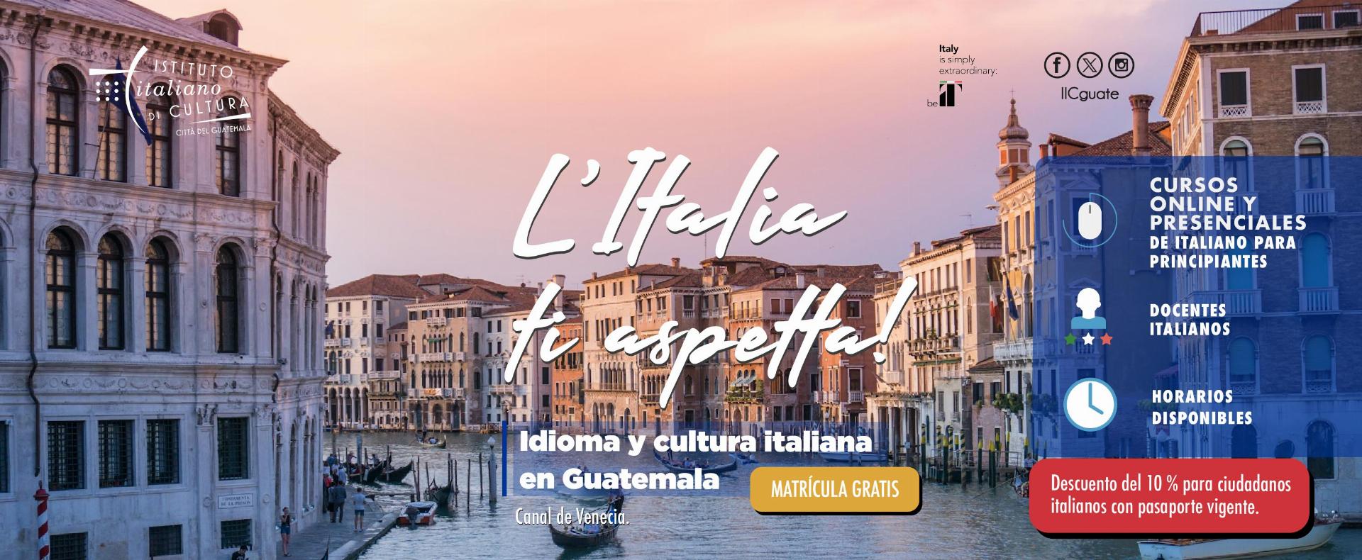 ¡NUEVOS CURSOS DE ITALIANO - INSCRIPCIONES ABIERTAS!